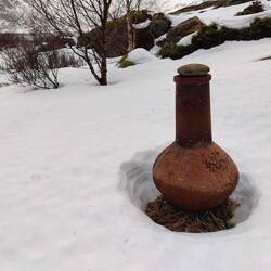 Unglaublich, wie schnell der Schnee zusammen gesackt ist