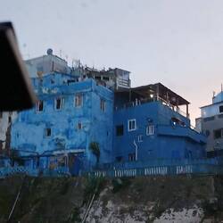 Blick vom Stellplatz auf die Medina