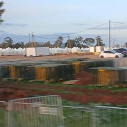 Zelte in Larache zur Unterbringung von Überschwemmungsopfern