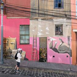 My friend Lori, wishing this was a mural of Bruce Springsteen