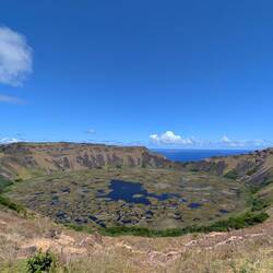 The crater was the source of fresh water for the people here