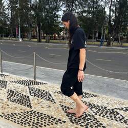 Reflexology path along the river :)