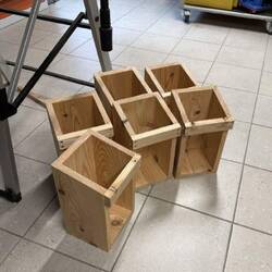 Die Stempelstellen entstehen....