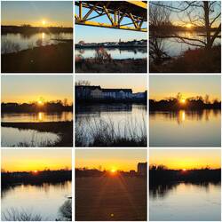 Mittleres Bild, direkt gegenüber parke ich