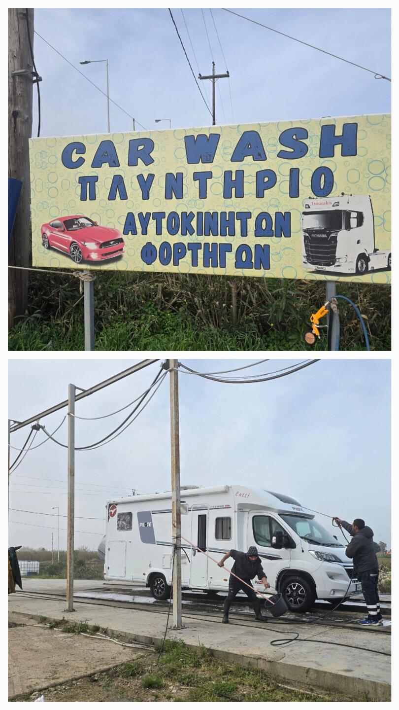 Bevor es zum nächsten Standort geht, muss erst mal die Lotti von Salz und Staub befreit werden 💪🤩