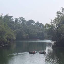 Kurze Bootsfahrt wurde auch angeboten