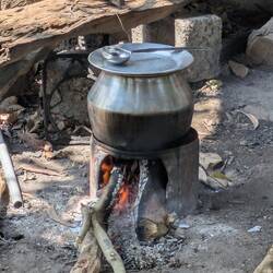 Hier kochen die Inder ihr Essen