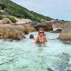 Här hittade vi typ ett badkar bland klipporna