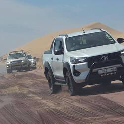 Auf der Rückfahrt war das Wasser schon merklich höher