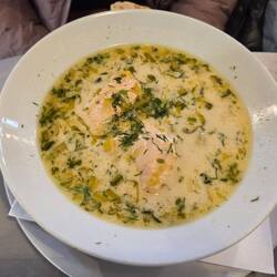 Salmon soup
