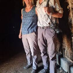 In der Nachbildung eines Hauses