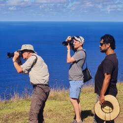 Jörg und Sebastian mit unserem Führer Thomas