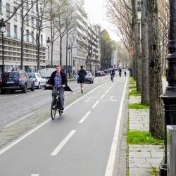 Auch innerstädtisch gibt es jede Menge Radwege.