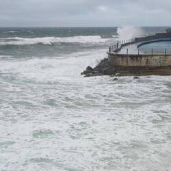 Sehr stürmisch am Praia Grande