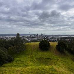 Mount Eden mit Blick auf Auckland