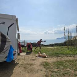 Unser Platz am Crystal Beach .... super schön 👌 Hatten doch noch Glück 🍀😍