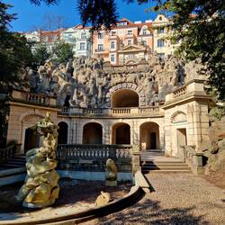 Kašna s Tritonem v Havlíčkových sadech