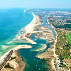 Blick von oben auf die Ria Formosa ( Bild geliehen)