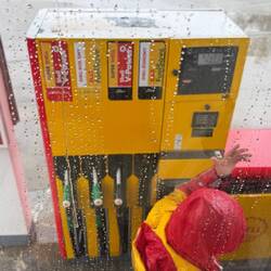 ein letztes Mal tanken