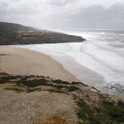Blick zurück zum Praia da Foz Lizandro