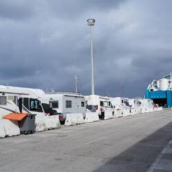 hier stehen die Wohnmobile