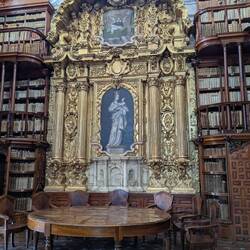 At one time the library was a chapel.