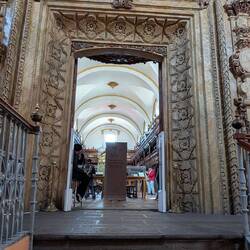 Carved entrance doorway