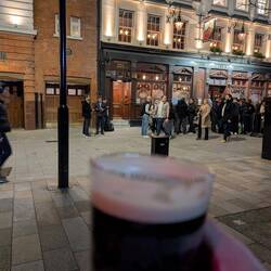 Vorher noch ein guter Schluck