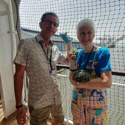 Beanbags ready for action on the verandah