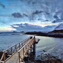 Der Bootssteg ist nach dem Sturm wieder repariert.