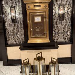 The concierge light these candles every night and they are placed around the lobby