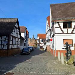 Blick auf die Burg Hayn