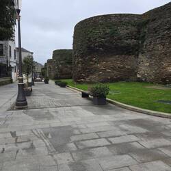 Some of the 77 towers in the wall.