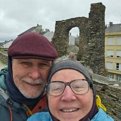 Its chilly, but a good day to walk the wall.