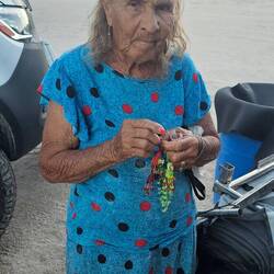 Rosa lives in the blue house...god bless her