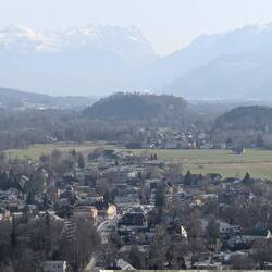 Too hazy a day to see the Alps clearly