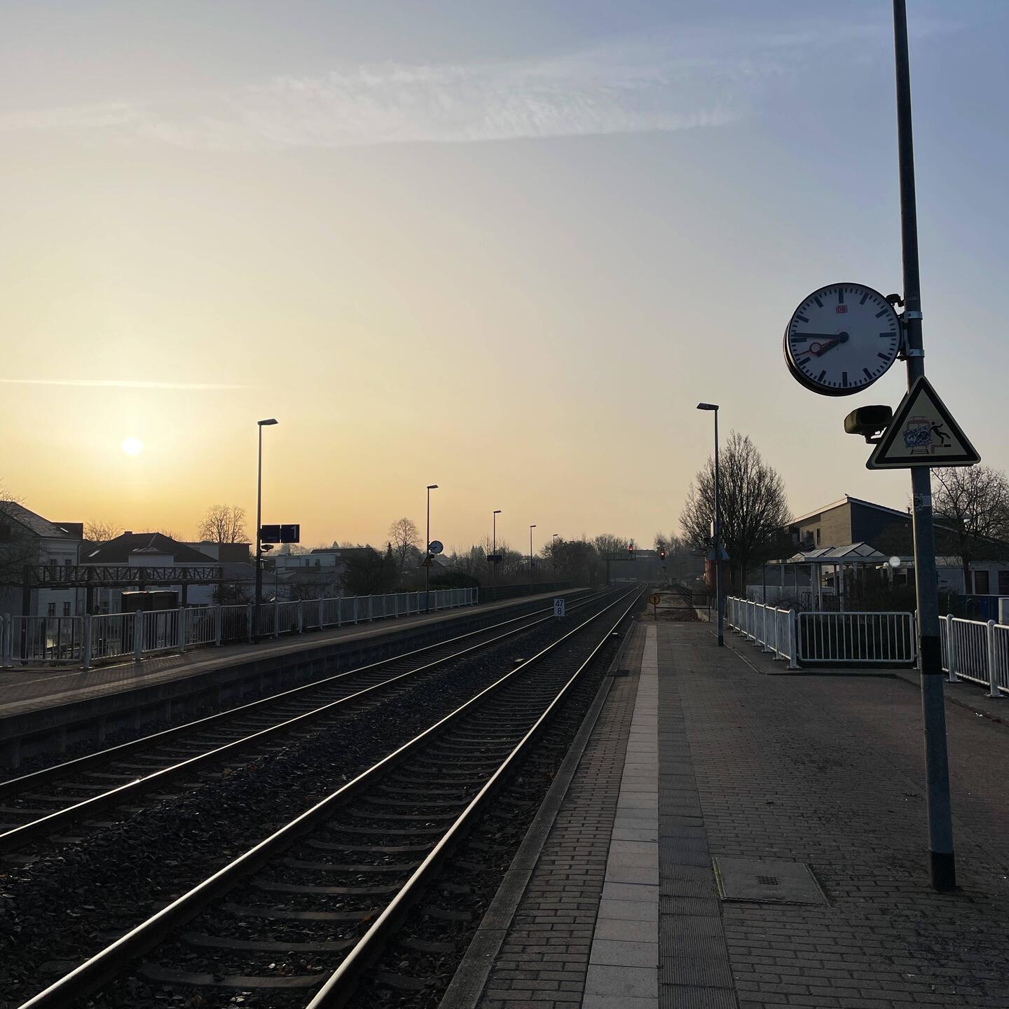 Start bei Sonnenaufgang in Eutin