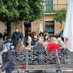 Die Spanier genießen den Samstag