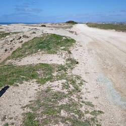 Öde Schotterpisten kommen auch mal vor.