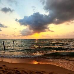 Notre premier coucher de soleil sur Sunset Beach 🤩