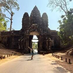 La porte Est de la ville de Angkor Thom