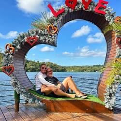 Man beachte die Tannen mit Schnee... 😂