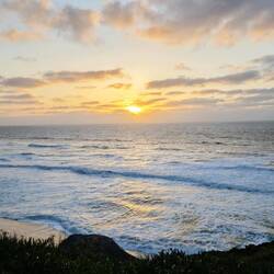 Sonnenuntergang in Santa Cruz