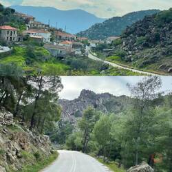 ..und eine doppelte Sperrlinie bei einer Fahrbahn von etwas über 3m 😯😆