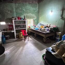 Einblick in Küche WC