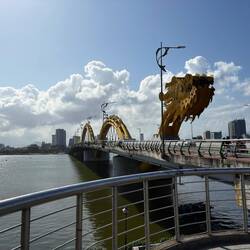 Dragon bridge - on a rare sunny day