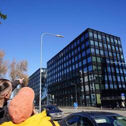 Mortens Arbeitsplatz.