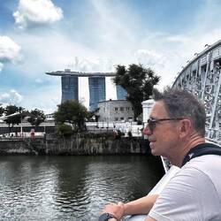 Auf dem Weg zum Marina Bay Sands Hotel