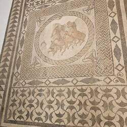 Roman mosaic in palace next to museum