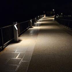 Beleuchtet zurück zum Womo